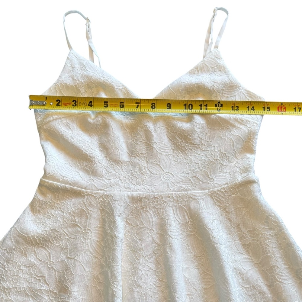 Lulu's Dress White Lace Sleeveless A-Line Women’s Size Small - Picture 12 of 13